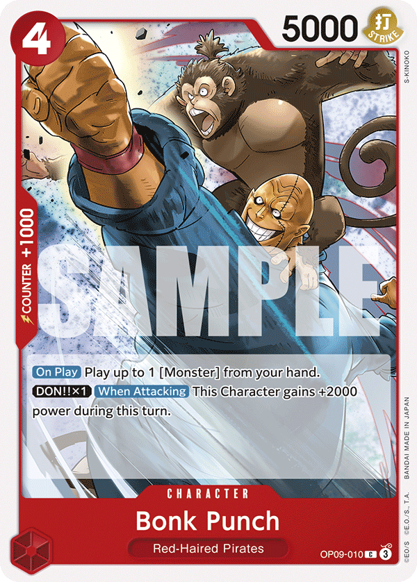 Bonk Punch OP09-010 - BOOSTER PACK -Emperors in the New World- [OP-09] kart görseli