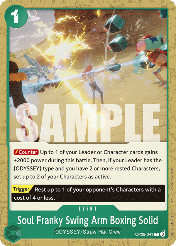 Soul Franky Swing Arm Boxing Solid OP09-041 - BOOSTER PACK -Emperors in the New World- [OP-09] kart görseli