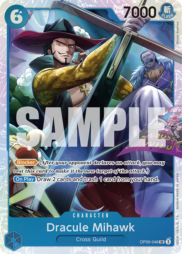 Dracule Mihawk OP09-048 - BOOSTER PACK -Emperors in the New World- [OP-09] kart görseli
