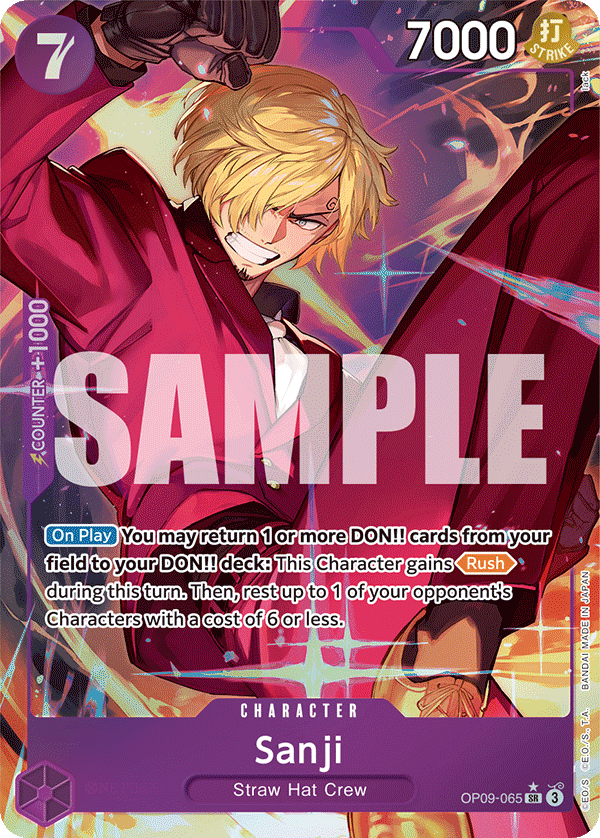 Sanji (Alternate Art) OP09-065 istek listesi kartı