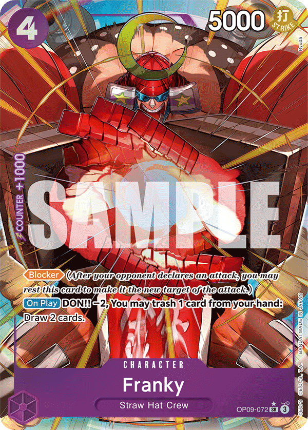 Franky (Alternate Art) OP09-072 istek listesi kartı