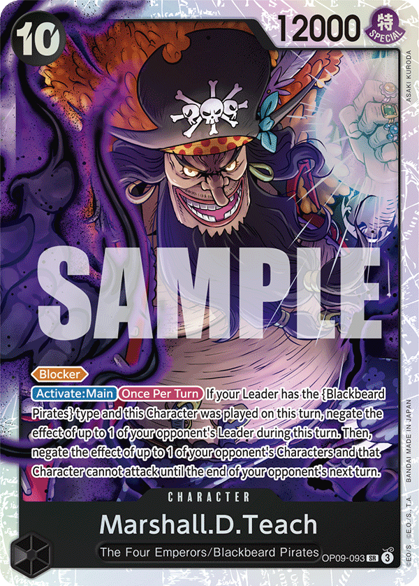Marshall.D.Teach OP09-093 - BOOSTER PACK -Emperors in the New World- [OP-09] kart görseli