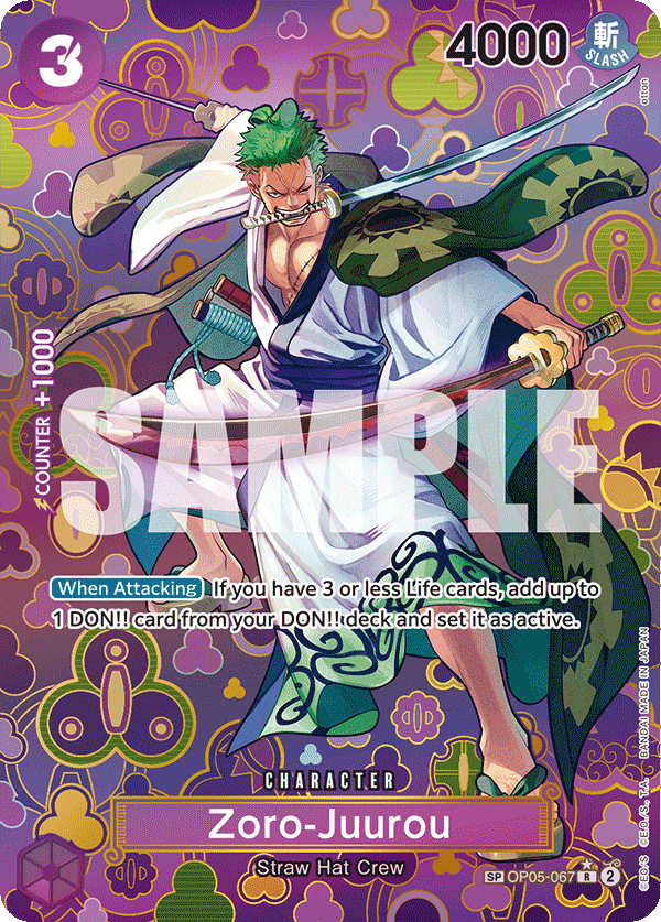 Zoro-Juurou (Alternate Art) OP05-067 istek listesi kartı