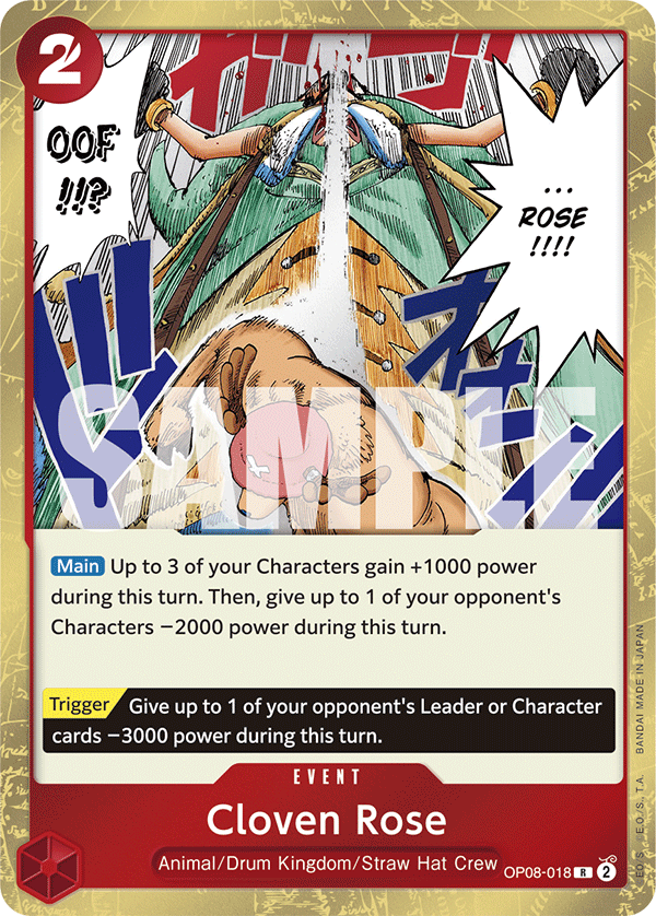 Cloven Rose OP08-018 - BOOSTER PACK -Two Legends- [OP-08] kart görseli