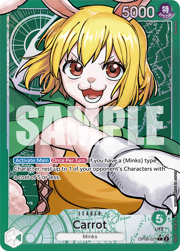 Carrot (Alternate Art) OP08-021 - BOOSTER PACK -Two Legends- [OP-08] kart görseli