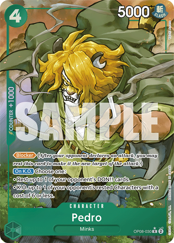 Pedro (Alternate Art) OP08-030 - BOOSTER PACK -Two Legends- [OP-08] kart görseli