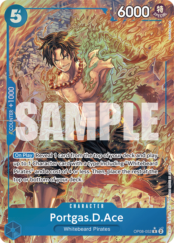 Portgas.D.Ace (Alternate Art) OP08-052 - BOOSTER PACK -Two Legends- [OP-08] kart görseli