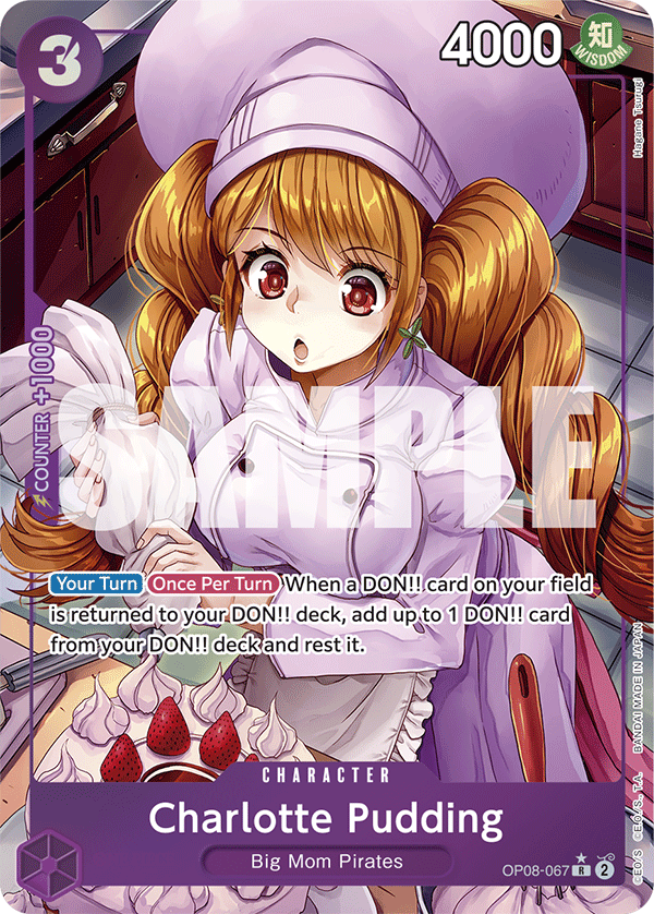 Charlotte Pudding (Alternate Art) OP08-067 - BOOSTER PACK -Two Legends- [OP-08] kart görseli