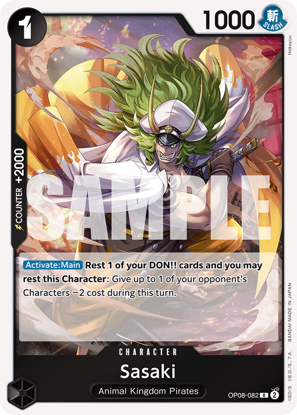 Sasaki OP08-082 - BOOSTER PACK -Two Legends- [OP-08] kart görseli