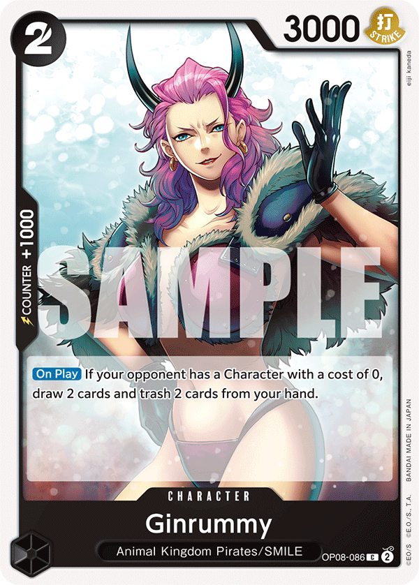Ginrummy OP08-086 - BOOSTER PACK -Two Legends- [OP-08] kart görseli