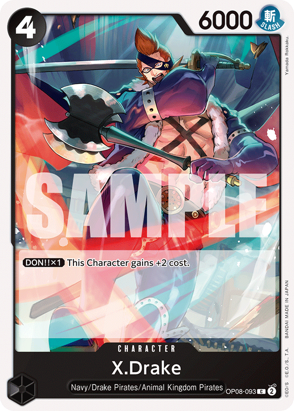 X.Drake OP08-093 - BOOSTER PACK -Two Legends- [OP-08] kart görseli