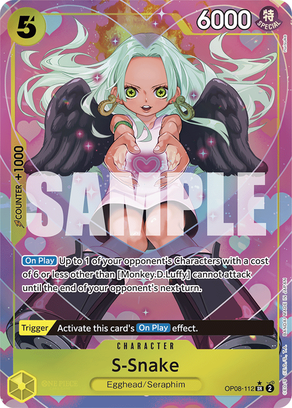 S-Snake (Alternate Art) OP08-112 - BOOSTER PACK -Two Legends- [OP-08] kart görseli