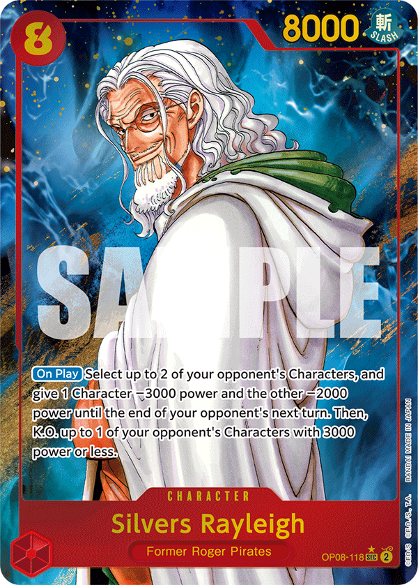 Silvers Rayleigh (Alternate Art) OP08-118 - BOOSTER PACK -Two Legends- [OP-08] kart görseli