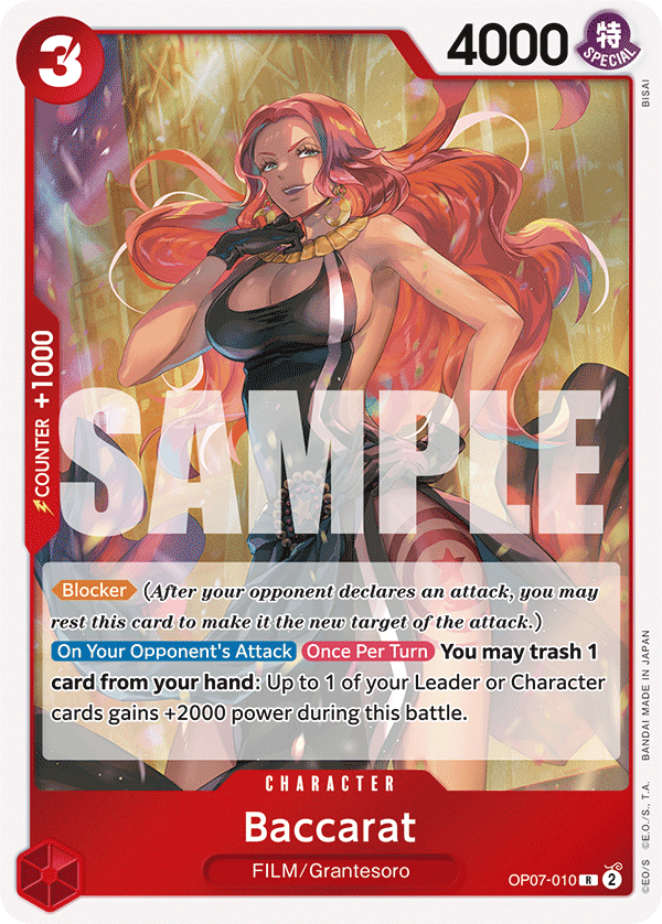 Baccarat OP07-010 - BOOSTER PACK -500 Years in the Future- [OP-07] kart görseli