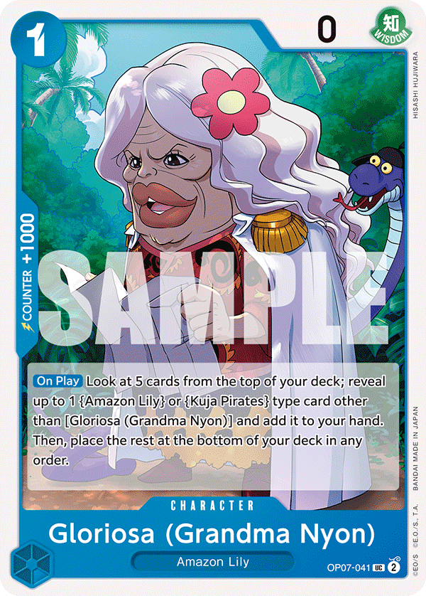 Gloriosa (Grandma Nyon) OP07-041 - BOOSTER PACK -500 Years in the Future- [OP-07] kart görseli