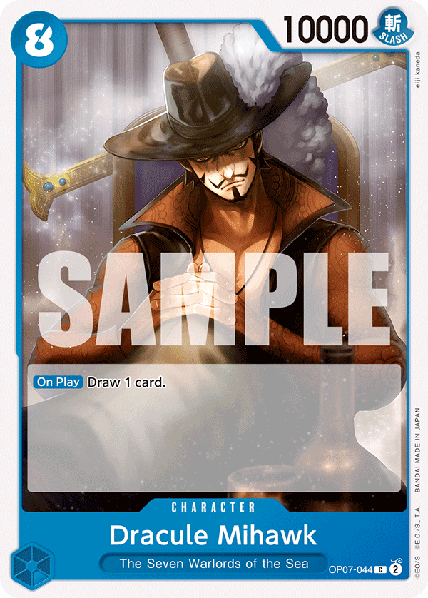 Dracule Mihawk OP07-044 - BOOSTER PACK -500 Years in the Future- [OP-07] kart görseli