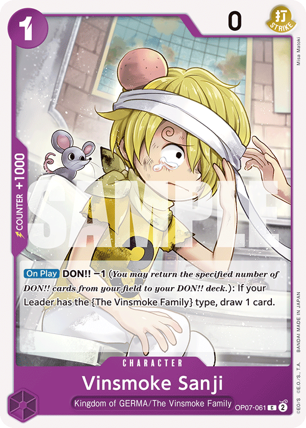 Vinsmoke Sanji OP07-061 - BOOSTER PACK -500 Years in the Future- [OP-07] kart görseli