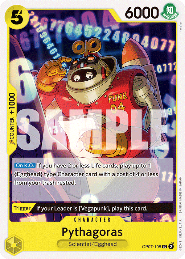 Pythagoras OP07-105 - BOOSTER PACK -500 Years in the Future- [OP-07] kart görseli