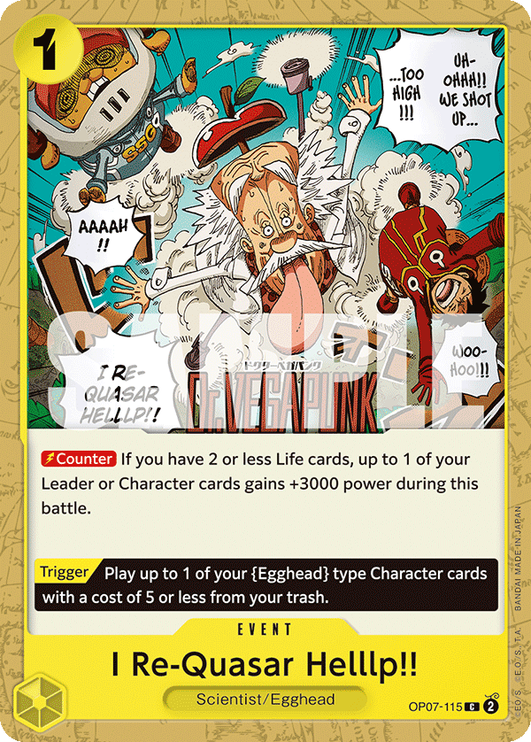 I Re-Quasar Helllp!! OP07-115 - BOOSTER PACK -500 Years in the Future- [OP-07] kart görseli