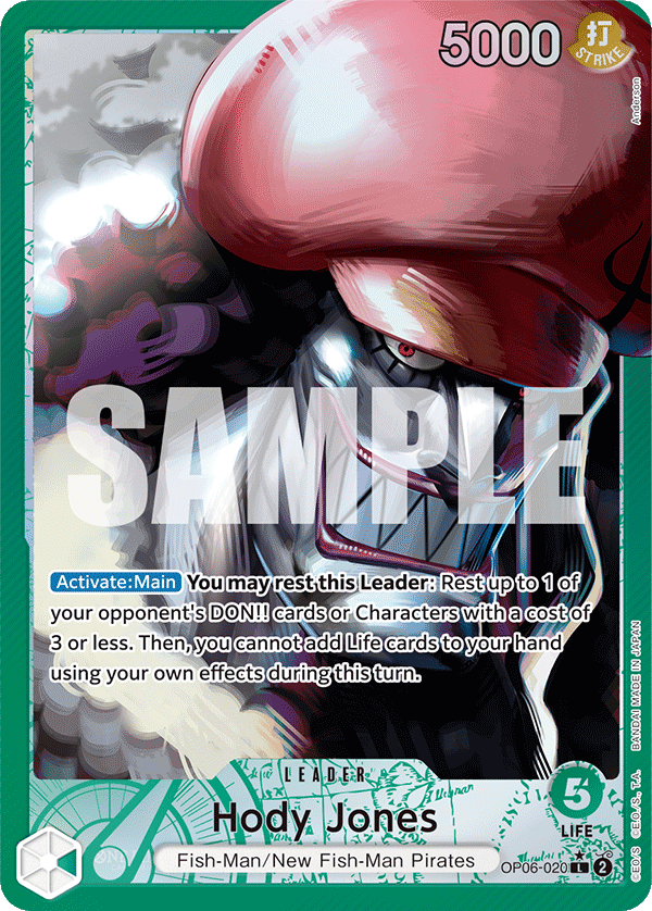 Hody Jones (Alternate Art) OP06-020 - BOOSTER PACK -Wings of Captain- [OP-06] kart görseli