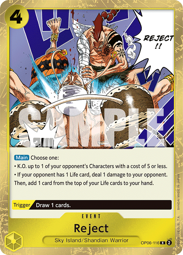 Reject OP06-116 - BOOSTER PACK -Wings of Captain- [OP-06] kart görseli