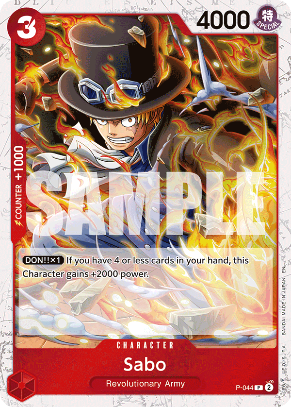 Sabo P-044 - Promo Cards kart görseli
