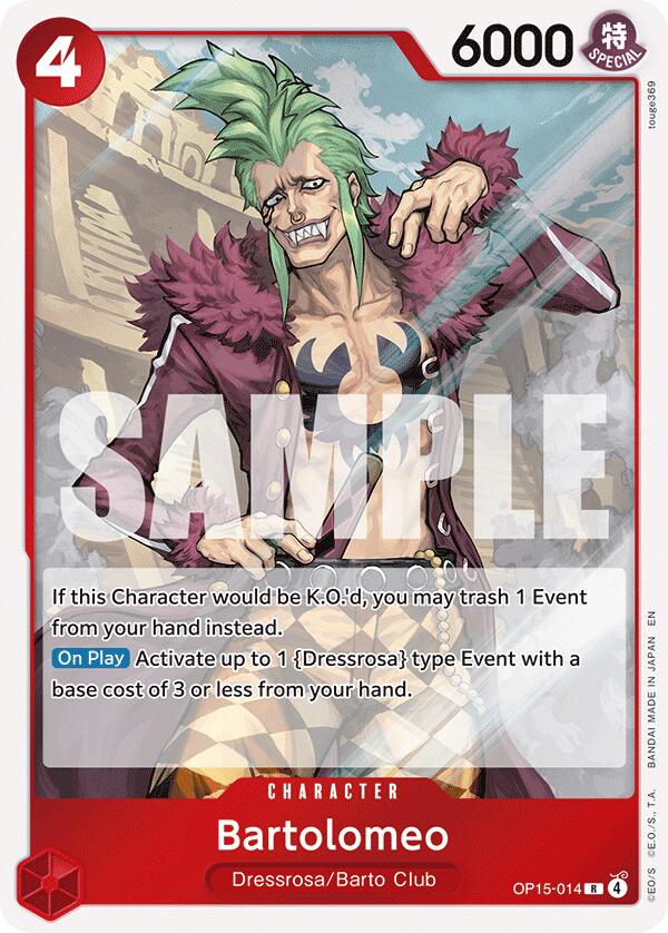Bartolomeo OP15-014 - Adventure on Kami's Island OP15-EB04 kart görseli