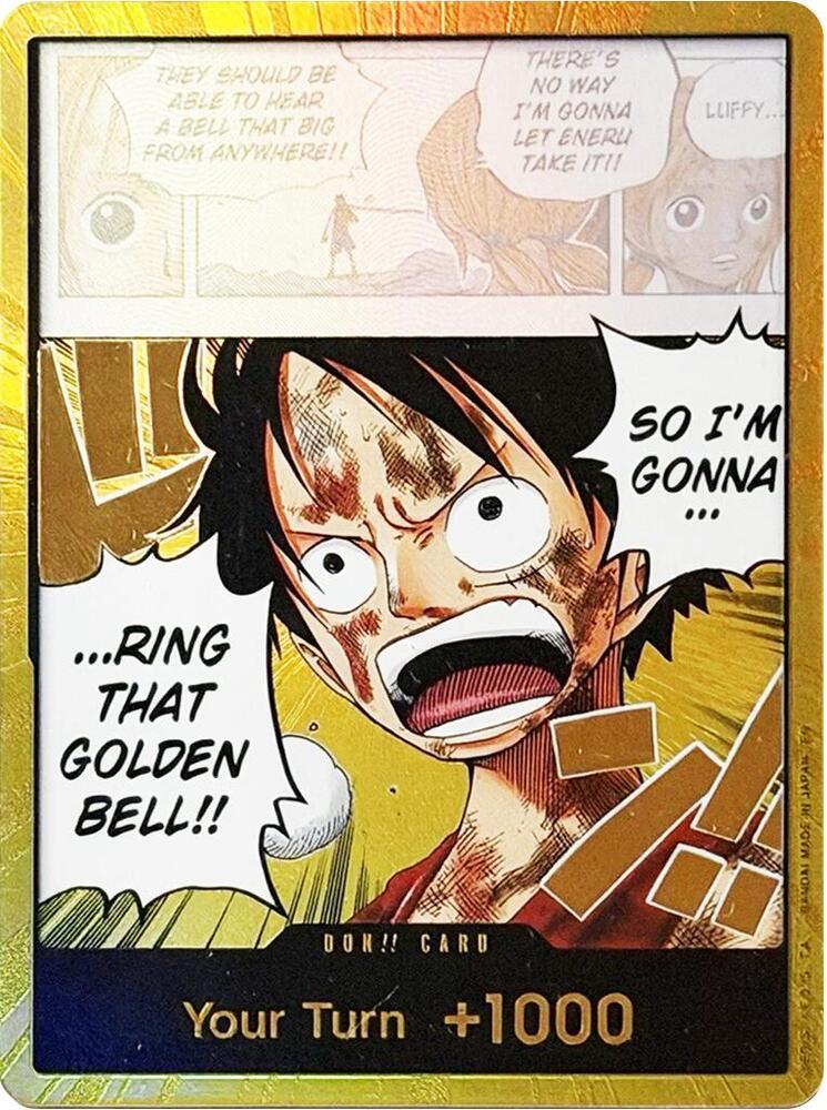 DON!! Card - Luffy Gold - Adventure on Kami's Island OP15-EB04 kart görseli