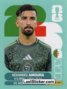 Mohammed Amoura ALG20 - Standard Edition kart gorseli