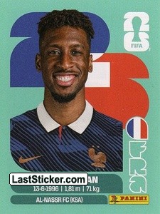 Kingsley Coman FRA18 - Standard Edition kart gorseli