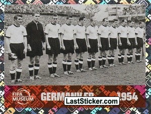 West Germany 1954 FWC11 - Standard Edition kart gorseli