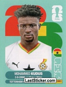 Mohammed Kudus GHA14 - Standard Edition kart gorseli