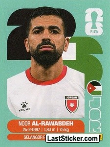 Noor Al-Rawabdeh JOR11 - Standard Edition kart gorseli