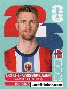 Kristoffer Vassbakk Ajer NOR5 - Standard Edition kart gorseli