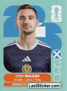 Kenny McLean SCO16 - Standard Edition kart gorseli