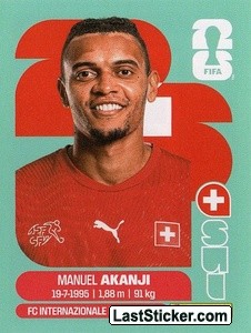 Manuel Akanji SUI4 - Standard Edition kart gorseli