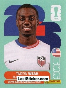 Timothy Weah USA12 - Standard Edition kart gorseli