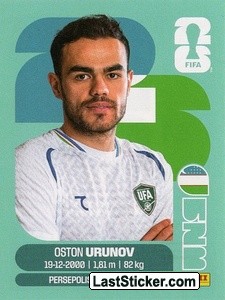 Oston Urunov UZB17 - Standard Edition kart gorseli