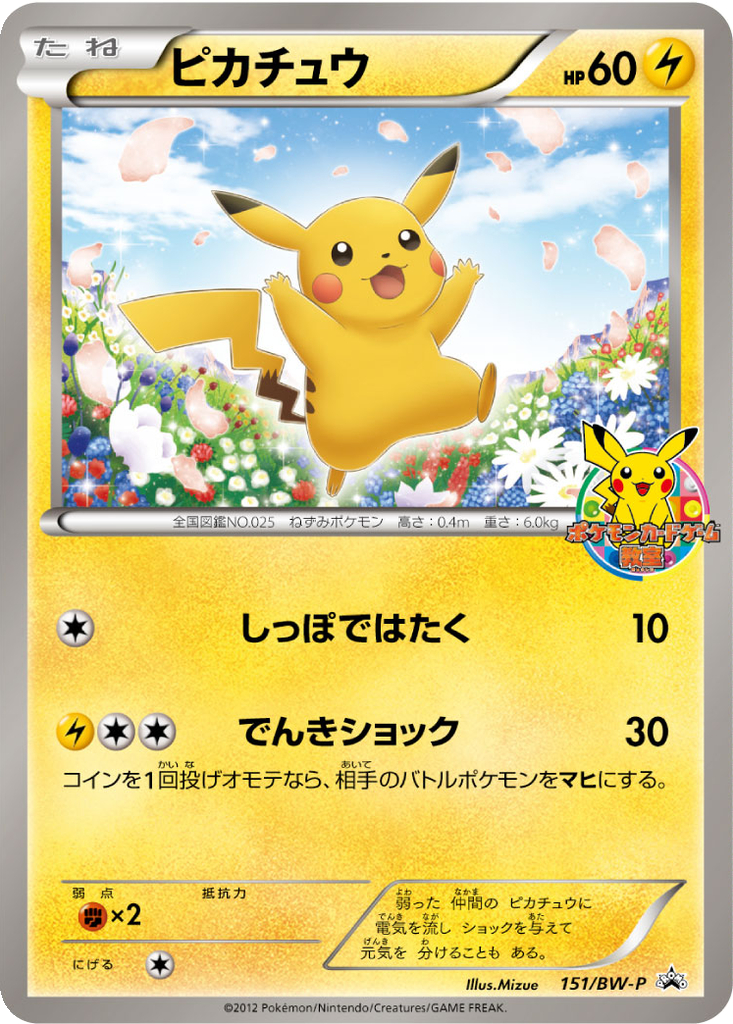 Pikachu 151 - Black & White Promos kart görseli