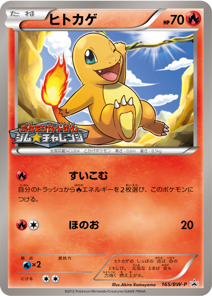 Charmander 165 - Black & White Promos kart görseli