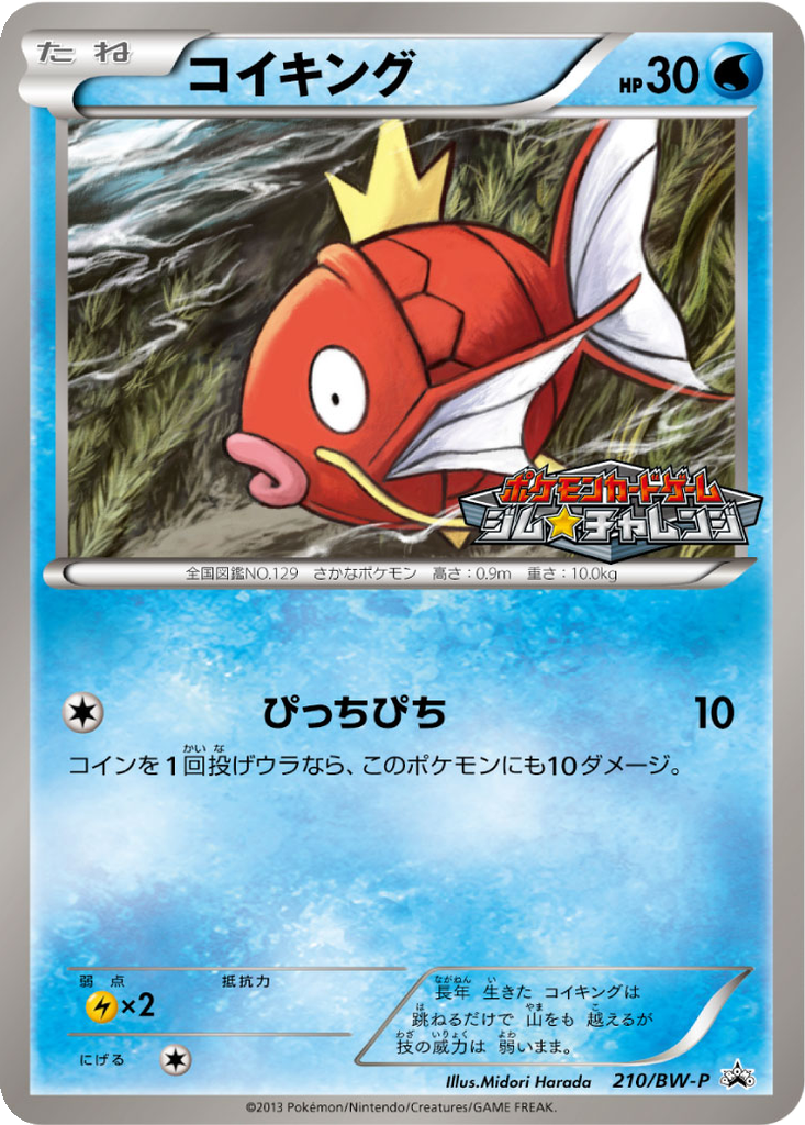 Magikarp 210 - Black & White Promos kart görseli