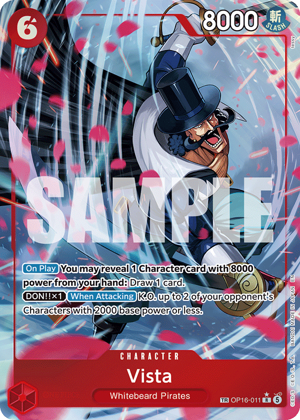 Vista (Alternate Art) OP16-011 - The Time of Battle OP16 kart görseli