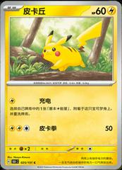 Pikachu 25 satış kartı görseli