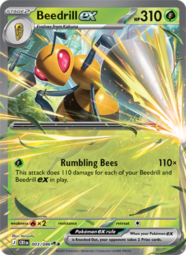 Beedrill ex 003 - Chaos Rising kart görseli