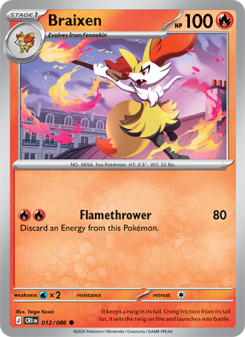 Braixen 012 - Chaos Rising kart gorseli