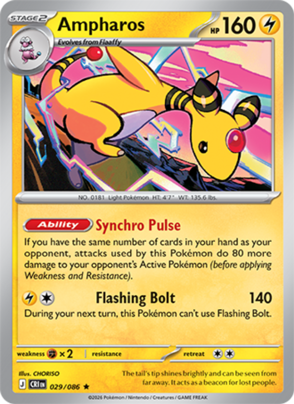 Ampharos 029 - Chaos Rising kart görseli