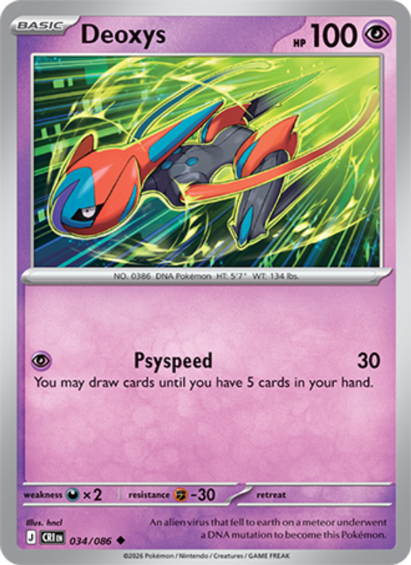 Deoxys 034 - Chaos Rising kart görseli