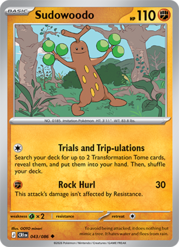 Sudowoodo 043 - Chaos Rising kart görseli