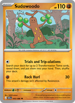 Sudowoodo 043 - Chaos Rising kart gorseli