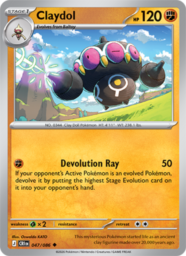 Claydol 047 - Chaos Rising kart görseli